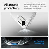 Spigen iPhone 16e/17e Deksel Ultra Hybrid Crystal Clear