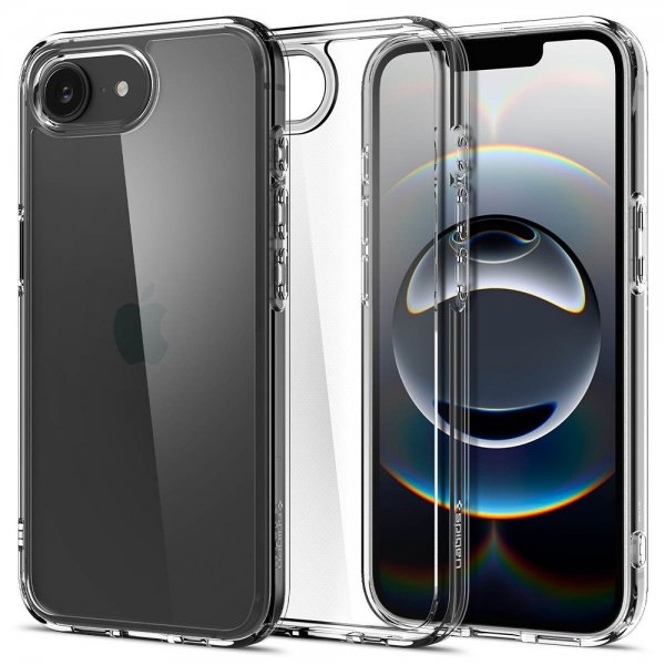 Spigen iPhone 16e/17e Deksel Ultra Hybrid Crystal Clear
