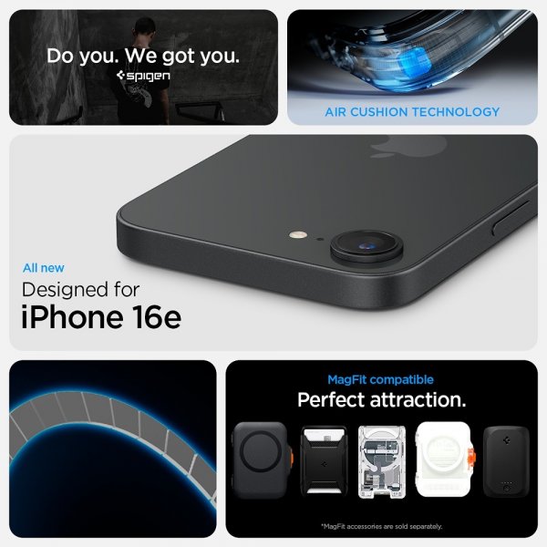 Spigen iPhone 16e/17e Deksel Ultra Hybrid MagFit Carbon Fiber