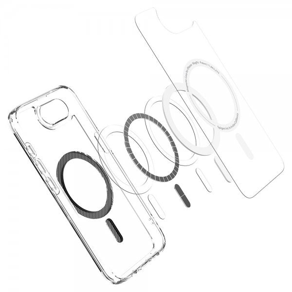 Spigen iPhone 16e/17e Deksel Ultra Hybrid MagFit Carbon Fiber