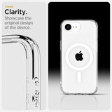 Spigen iPhone 16e/17e Deksel Ultra Hybrid MagFit Clear White
