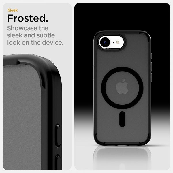 Spigen iPhone 16e/17e Deksel Ultra Hybrid MagFit Frost Black
