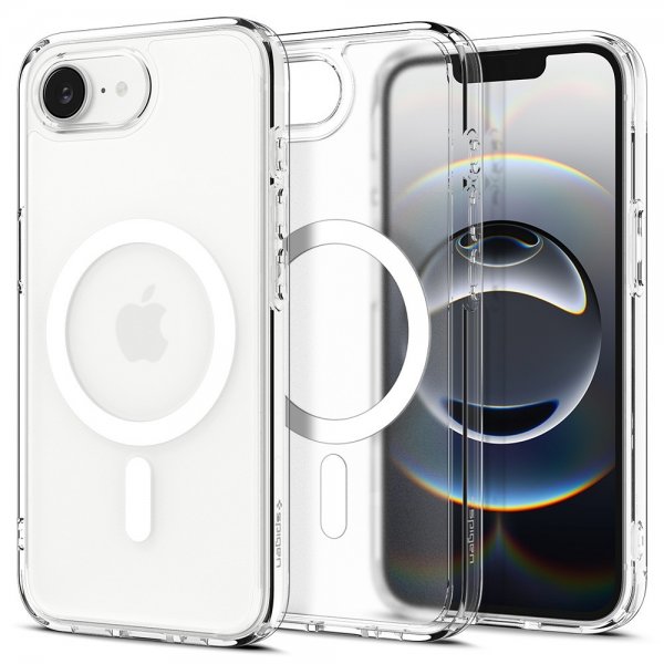 Spigen iPhone 16e/17e Deksel Ultra Hybrid MagFit Frost White