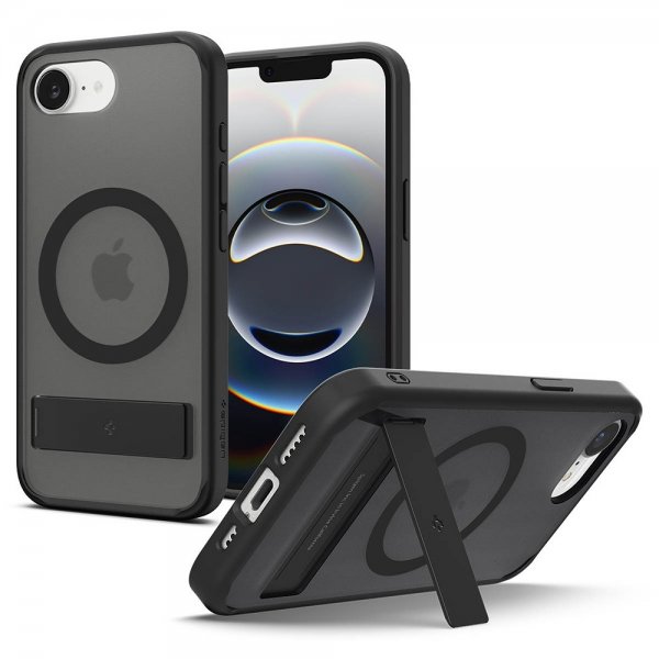 Spigen iPhone 16e/17e Deksel Ultra Hybrid S MagFit Frost Black