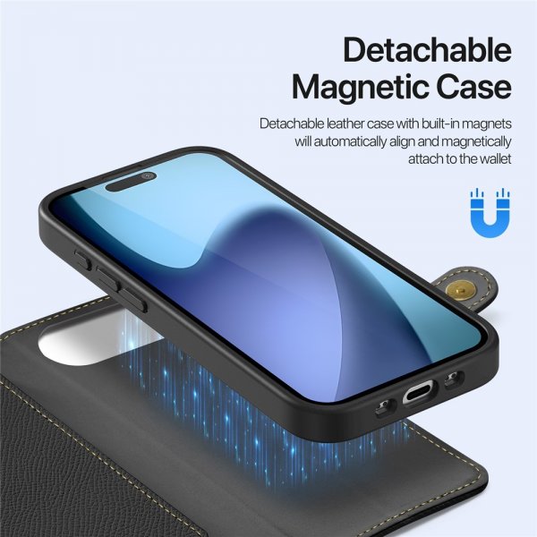 Dux Ducis iPhone Air Etui 2-in-1 Lawa Series MagSafe Svart