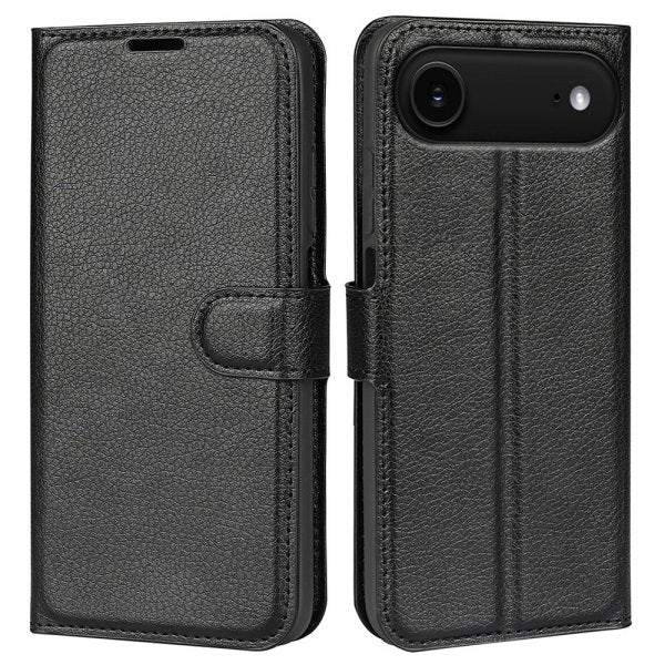 iPhone Air Etui Litchi Svart