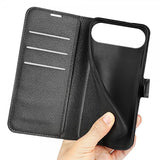 iPhone Air Etui Litchi Svart