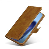 Lc.Imeeke iPhone Air Etui med Kortlomme stativfunksjon Lysebrun