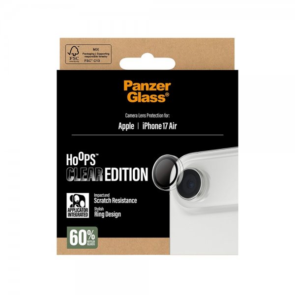 PanzerGlass iPhone Air Kamerabeskytter Hoops Transparent