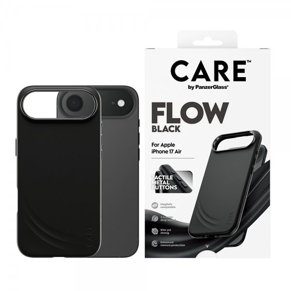 CARE by PanzerGlass iPhone Air Deksel Flow MagSafe Svart