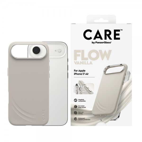 CARE by PanzerGlass iPhone Air Deksel Flow MagSafe Vanilla