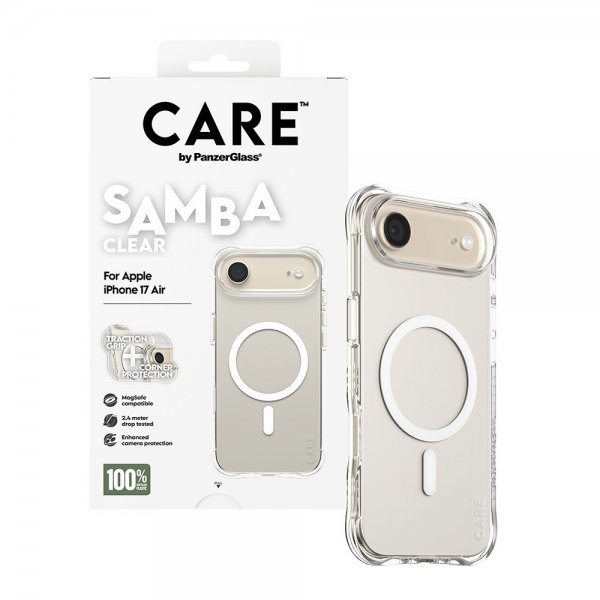 CARE by PanzerGlass iPhone Air Deksel Samba MagSafe Transparent