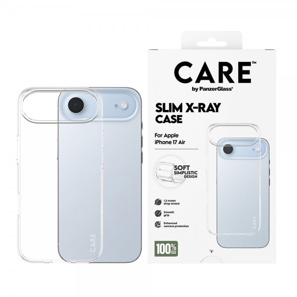 CARE by PanzerGlass iPhone Air Deksel Slim X-Ray Transparent