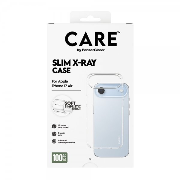 CARE by PanzerGlass iPhone Air Deksel Slim X-Ray Transparent