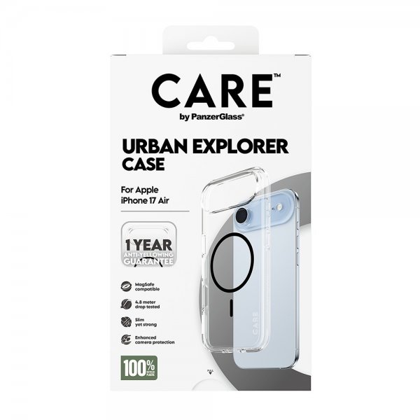 CARE by PanzerGlass iPhone Air Deksel Urban Explorer MagSafe Svart