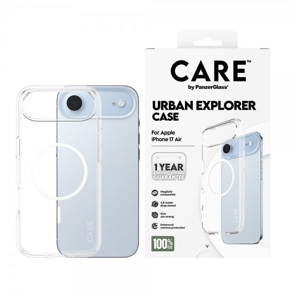 CARE by PanzerGlass iPhone Air Deksel Urban Explorer MagSafe Hvit
