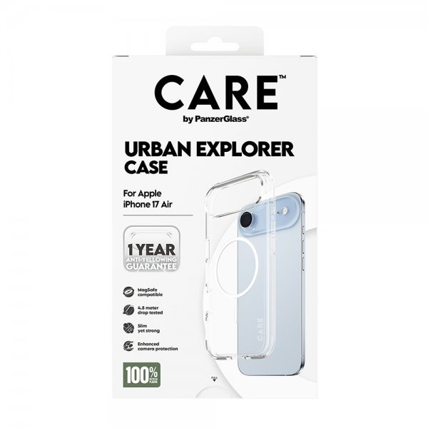 CARE by PanzerGlass iPhone Air Deksel Urban Explorer MagSafe Hvit