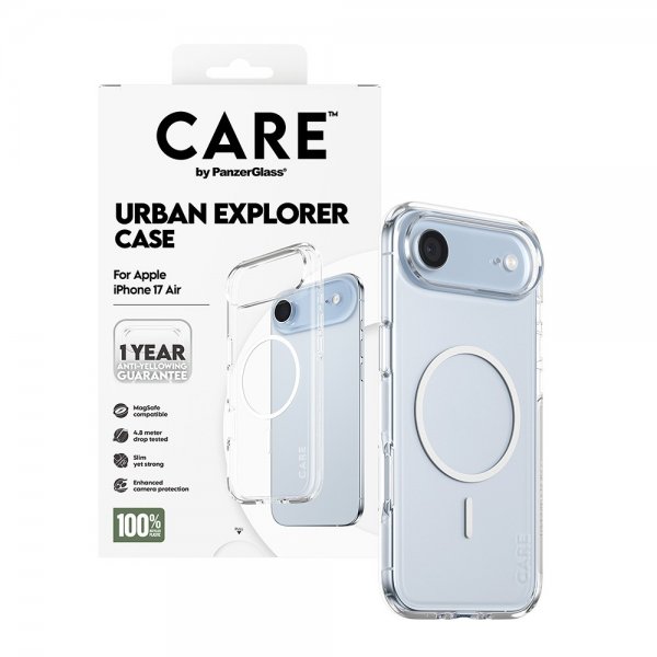 CARE by PanzerGlass iPhone Air Deksel Urban Explorer MagSafe Hvit