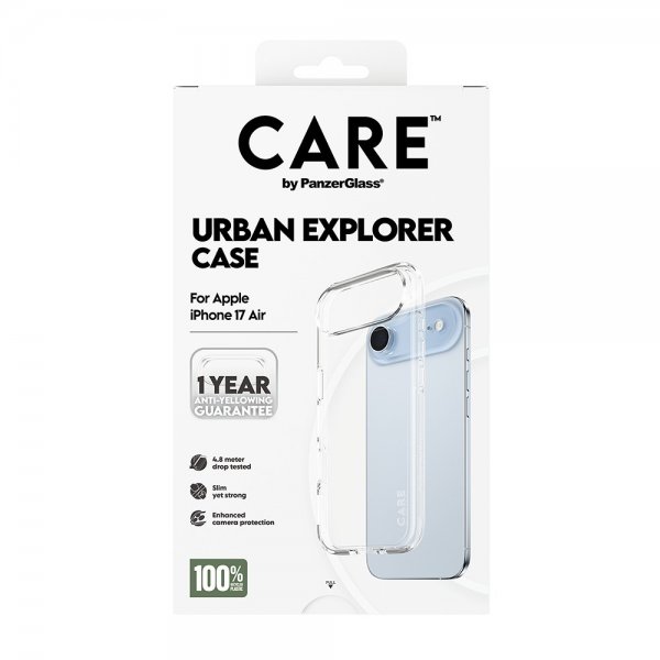 CARE by PanzerGlass iPhone Air Deksel Urban Explorer Transparent