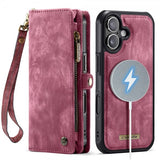 CaseMe iPhone 17 Etui 008 Series Avtakbart Deksel Rød