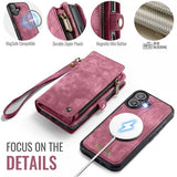 CaseMe iPhone 17 Etui 008 Series Avtakbart Deksel Rød
