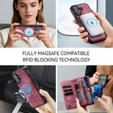 CaseMe iPhone 17 Etui 008 Series Avtakbart Deksel Rød