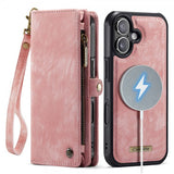 CaseMe iPhone 17 Etui 008 Series Avtakbart Deksel Rosa