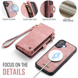 CaseMe iPhone 17 Etui 008 Series Avtakbart Deksel Rosa