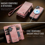 CaseMe iPhone 17 Etui 008 Series Avtakbart Deksel Rosa