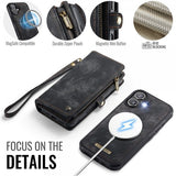 CaseMe iPhone 17 Etui 008 Series Avtakbart Deksel Svart