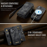CaseMe iPhone 17 Etui 008 Series Avtakbart Deksel Svart