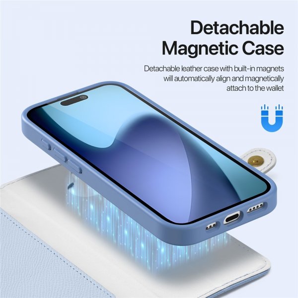 Dux Ducis iPhone 17 Etui 2-in-1 Lawa Series MagSafe Blå
