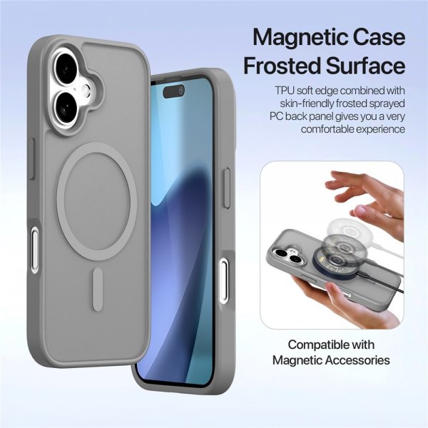 Dux Ducis iPhone 17 Etui 2-in-1 Lawa Series MagSafe Grå