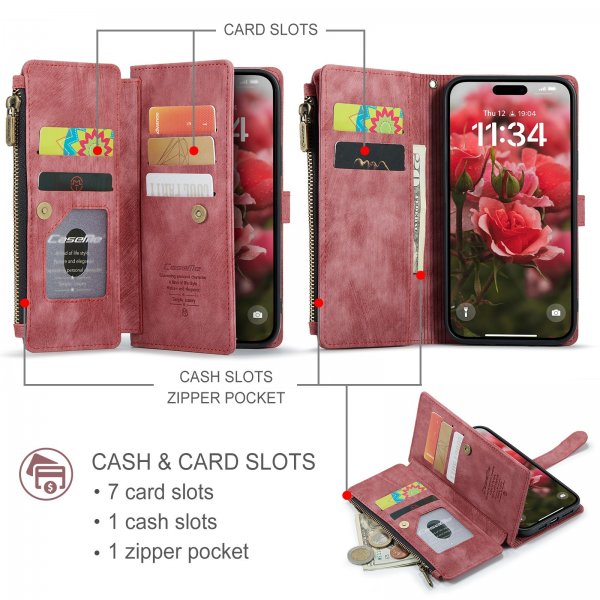CaseMe iPhone 17 Etui C30 Series Rød