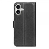 iPhone 17 Etui Litchi Svart