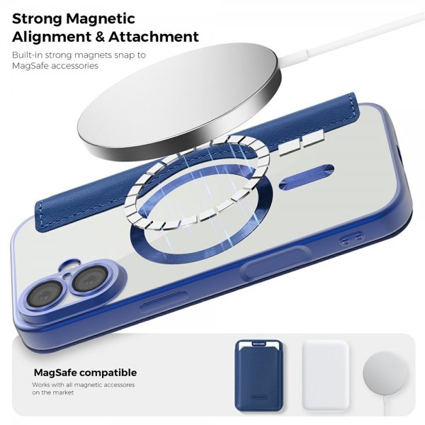 iPhone 17 Etui MagSafe Blå