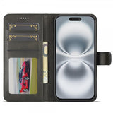 Lc.Imeeke iPhone 17 Etui med Kortlomme stativfunksjon Svart