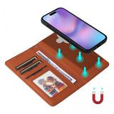Betopnice iPhone 17 Etui Avtagbart Deksel 005 Brun