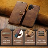 Dg.Ming iPhone 17 Etui Avtagbart Deksel Brun