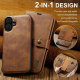 Dg.Ming iPhone 17 Etui Avtagbart Deksel Brun