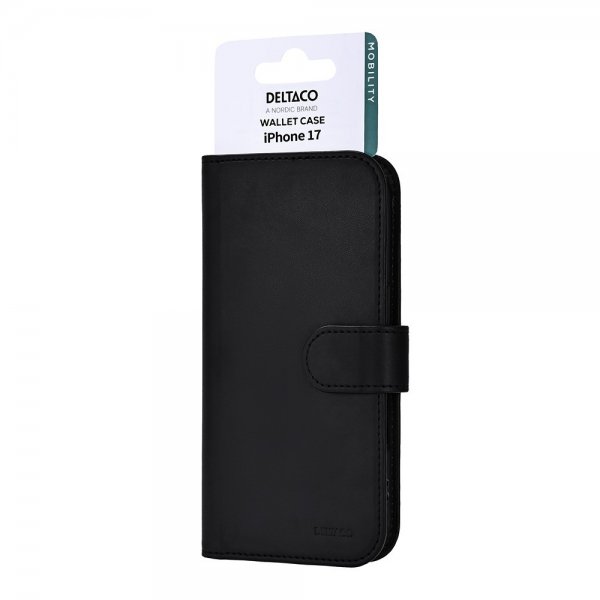 Deltaco iPhone 17 Etui Lommebok Svart