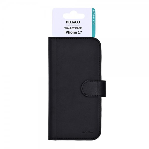 Deltaco iPhone 17 Etui Lommebok Svart