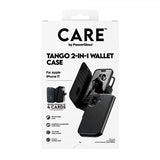 CARE by PanzerGlass iPhone 17 Etui Tango Two-in-One Wallet MagSafe Svart