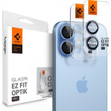 Spigen iPhone 17 Kamerabeskytter GLAS.tR EZ Fit Optik Pro 2-pakning Blå