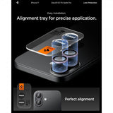 Spigen iPhone 17 Kamerabeskytter GLAS.tR EZ Fit Optik Pro 2-pakning Lilla