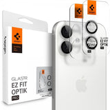 Spigen iPhone 17 Kamerabeskytter GLAS.tR EZ Fit Optik Pro 2-pakning Sølv