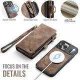CaseMe iPhone 17 Pro Etui 008 Series Avtakbart Deksel Brun