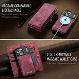 CaseMe iPhone 17 Pro Etui 008 Series Avtakbart Deksel Rød
