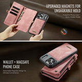 CaseMe iPhone 17 Pro Etui 008 Series Avtakbart Deksel Rosa