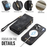 CaseMe iPhone 17 Pro Etui 008 Series Avtakbart Deksel Svart